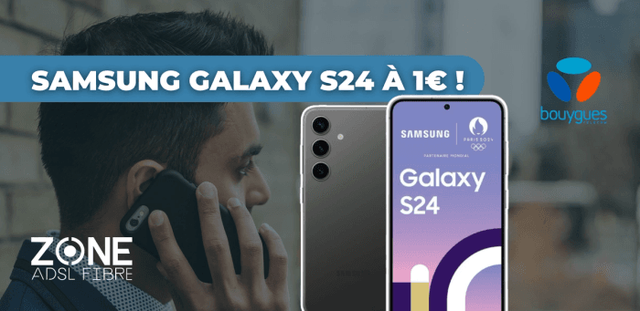 💡 Samsung Galaxy S24 à 1€ avec Bouygues Telecom : l’offre du moment à ne pas manquer !