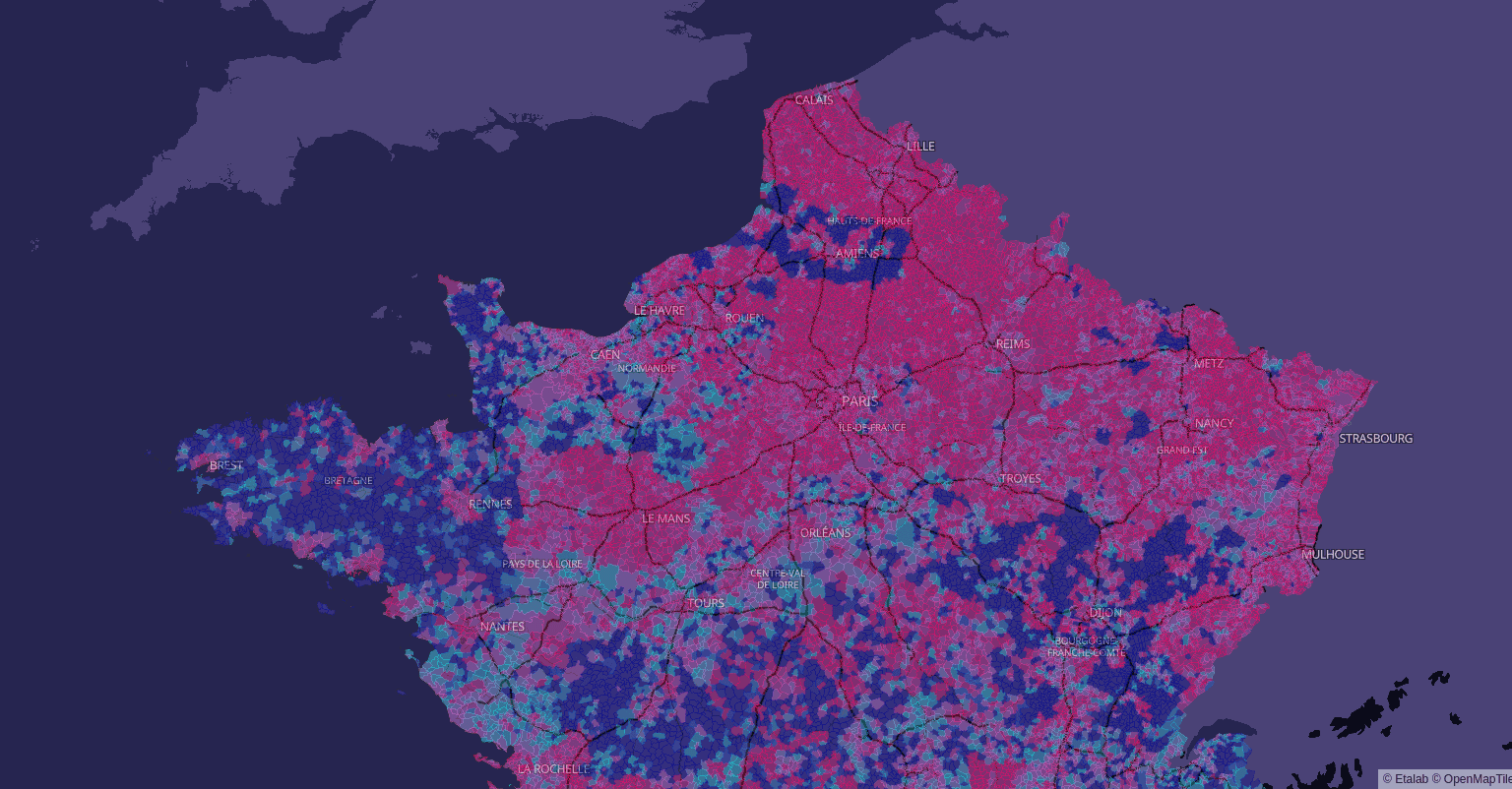 Carte couverture fibre